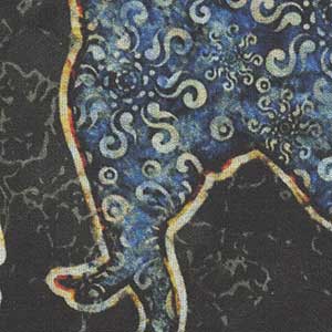 Savannah - Black Novelty Fat Quarter | Quilting Treasures 28426-J