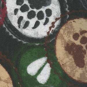 Cabin Welcome Flannel - Black Novelty Fat Quarter | Wilmington Prints 36102-993