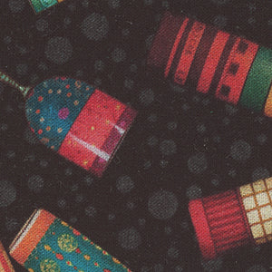 Christmas Party Animals - Black Novelty | Quilting Treasures 30407-J