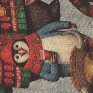 Christmas Party Animals - Black Christmas Fat Quarter | Quilting Treasures 30402-K