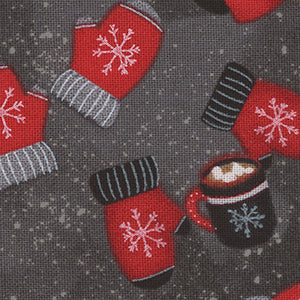 Pinecone Ridge Lodge - Black Christmas Fat Quarter | Henry Glass 2131-99