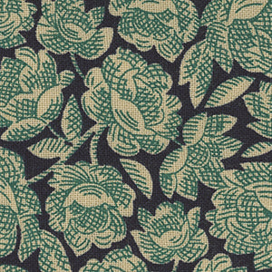 Scrap Basket Favorites - Black Floral | Henry Glass 1501-77