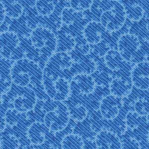 Essentials Crescent Swirl - Blue Tonal Fat Quarter | Wilmington Prints 98661-404