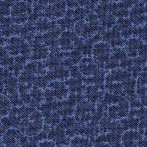 Essentials Crescent Swirl - Blue Blender Fat Quarter | Wilmington Prints 98661-449