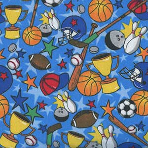 Comfy Prints Flannel - Blue Fat Quarter by AE Nathan
