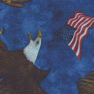 All American - Blue Patriotic Fat Quarter | Quilting Treasures 27616-N
