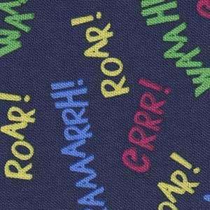 Roarsome - Blue Novelty Fat Quarter | Michael Miller CX9025-NAVY