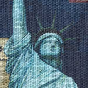 Indivisible - Blue Patriotic Fat Quarter | Quilting Treasures 28682-N