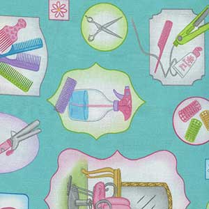 A Cut Above - Blue Novelty Fat Quarter by Quilting Treasures