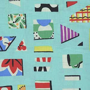 Bits and Pieces - Blue Geometric Fat Quarter by Michael Miller