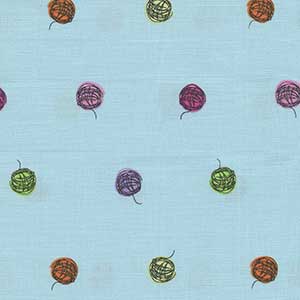 Spin - Blue Novelty Fat Quarter by Michael Miller