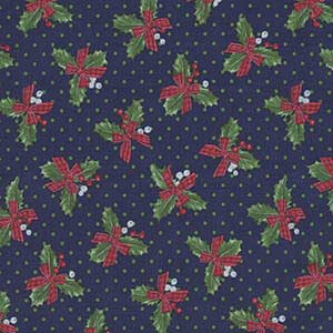 Christmas Traditions - Blue Christmas Fat Quarter by Northcott