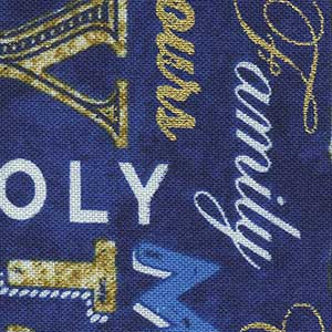 Stonehenge Happy Hanukkah - Blue | Northcott 24779M-46