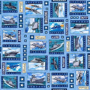 Patriot - Blue Patriotic | Quilting Treasures 30934-B