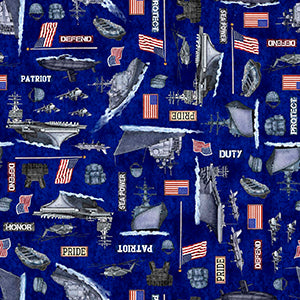Patriot - Blue Patriotic | Quilting Treasures 30936-N