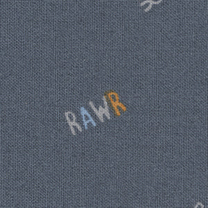Fossil Folks - Blue Novelty | Northcott RAWR-NAVY