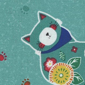 Fe-Line Frisky - Blue Novelty | Wilmington Prints 68580-747