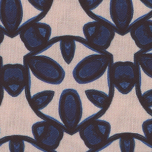Paradise Blooms - Blue Geometric | Free Spirit PWKI005-NAVY