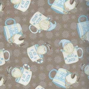 I Love Sn'Gnomies - Brown Christmas Fat Quarter by Henry Glass