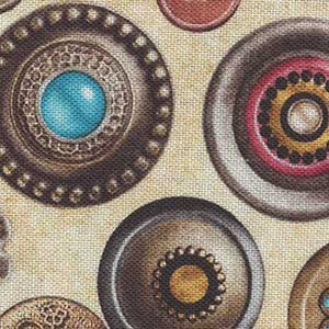 Sew Lovely - Cream Novelty Fat Quarter | Quilting Treasures 28379-E