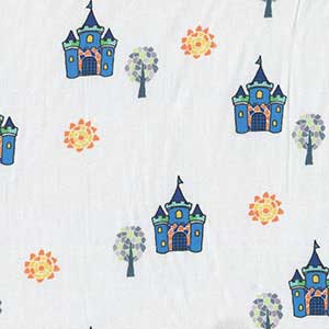 Castle View - White Novelty Fat Quarter by Michael Miller
