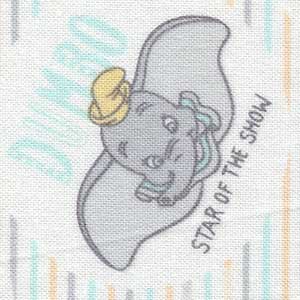 Dumbo's Circus - White Novelty Fat Quarter | Camelot Fabrics 85160304-01