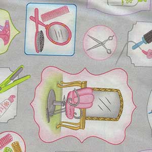 A Cut Above - White Novelty Fat Quarter by Quilting Treasures