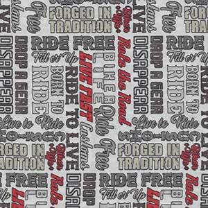 Ride Free - White Novelty Fat Quarter by Quilting Treasures