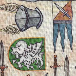 Dragon Quest - Cream Novelty | Quilting Treasures 28808-E