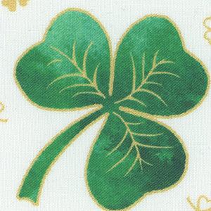 St. Patty's Cheer - White St. Patrick's Fat Quarter | Quilting Treasures 30822-Z