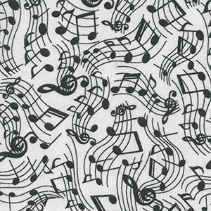 Comfy Prints Flannel - White Novelty Fat Quarter by AE Nathan