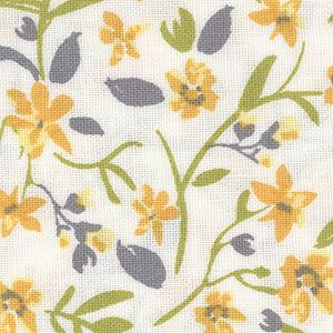 Patch Of Sunshine - Cream Floral Fat Quarter | Wilmington Prints 40038-157