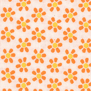 Chalk Garden - White/Orange | Benartex 13385-36