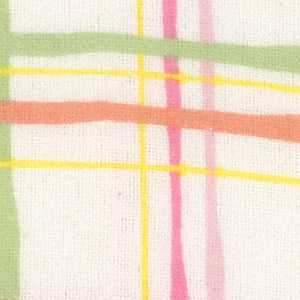 Plaid White - White Geometric | 3 Wishes 15475-WHITE