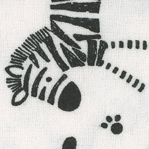 Safari - White Novelty Fat Quarter | 3 Wishes 15794-WHITE
