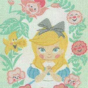 Alice in Wonderland - Green Novelty Fat Quarter | Camelot Fabrics 85020203-02