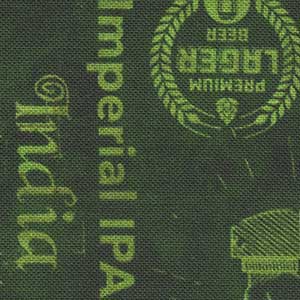 On Tap - Green Novelty Fat Quarter | Quilting Treasures 28424-F