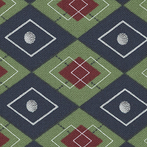 Hole in One - Green Geometric Fat Quarter | Northcott 27118-49