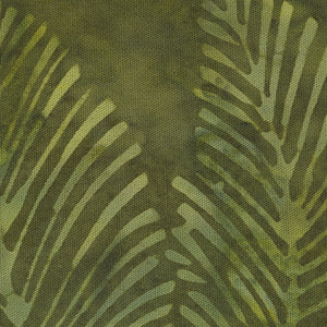 Bali Island Batiks - Green Floral | Island Batiks BANANA LEAF-GREEN