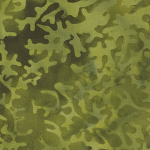 Bali Island Batiks - Green Blender | Island Batiks CORAL-GREEN