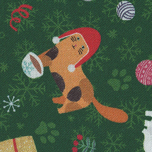 Christmas Miniatures II - Green Christmas Fat Quarter | P&B Textiles 04726-GG