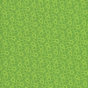 Frogtastic - Green Geometric Fat Quarter by Benartex