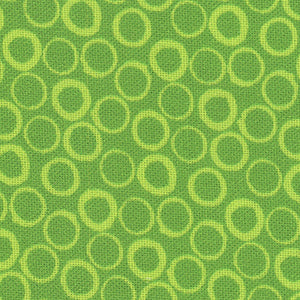 Frogtastic - Green Geometric Fat Quarter | Benartex 13394-45