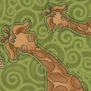 Two By Two - Green Novelty | Henry Glass 1755-66