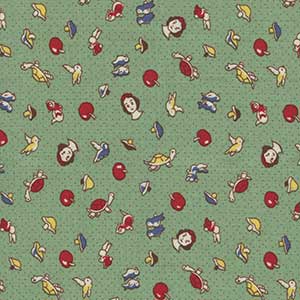 Fall Frolic - Green Fat Quarter by Wilmington Prints
