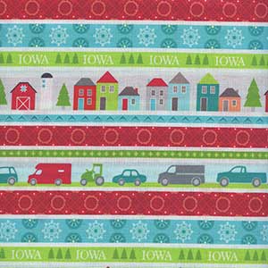 Main Street - Multicolor Novelty Fat Quarter by Benartex