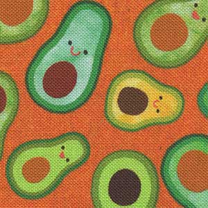 Chili Smiles - Orange Novelty Fat Quarter | Robert Kaufman AAK20005-151