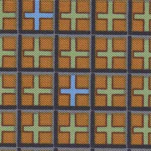 Cedar Chest - Orange Geometric Fat Quarter | Benartex 06922-72