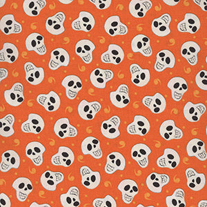 WITCH'S NIGHT OUT - Orange Halloween Fat Quarter by Henry Glass