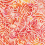 Bali Batik Feathers - Orange Floral Fat Quarter by Hoffman California